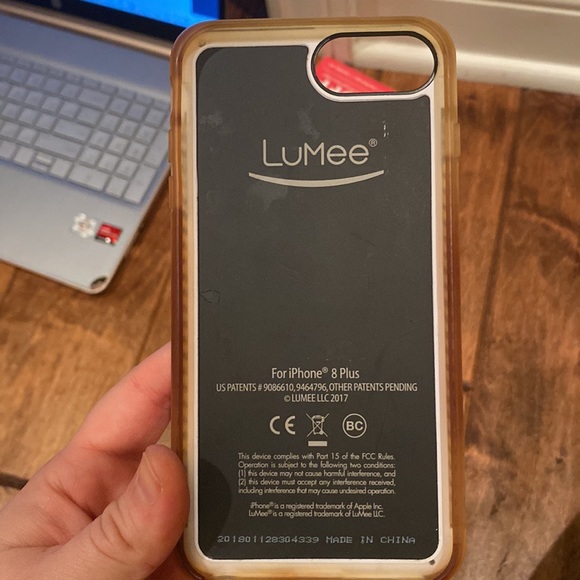 LuMee iPhone 8 Plus Case, Rose Gold - Picture 8 of 14